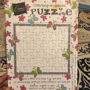 Correspondence Puzzle & Envelope Butterfly